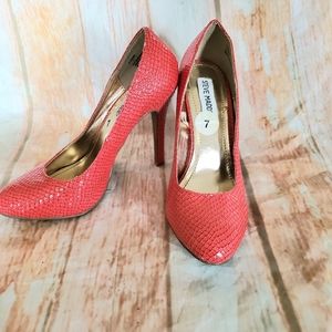 Steve Madden Snakeskin Pumps Heels sz 7
